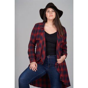 Plaid cardigan